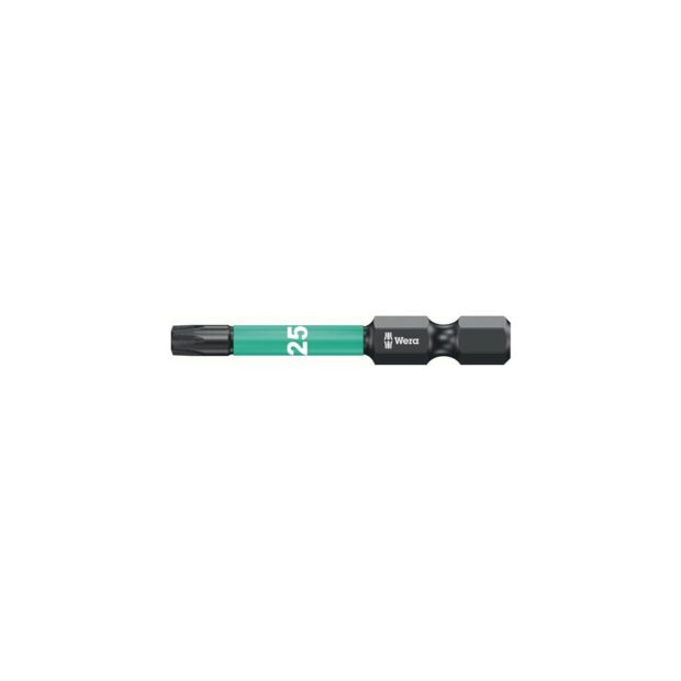 WERA Bit 867/4 IMP DC T25 length 50 mm 1/4 inch E6.3 impactor, DC