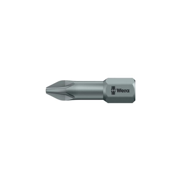 WERA Bit 855/1 TZ 1/4 inch PZD 2 length 25 mm torsion zone, tough-hard