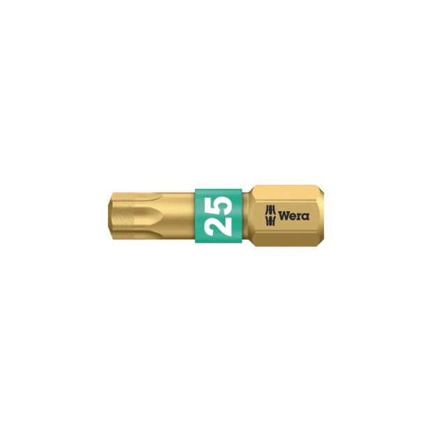 WERA Bit 867/1 BDC 1/4 inch T 20 length 25 mm BiTorsion, diamond coated