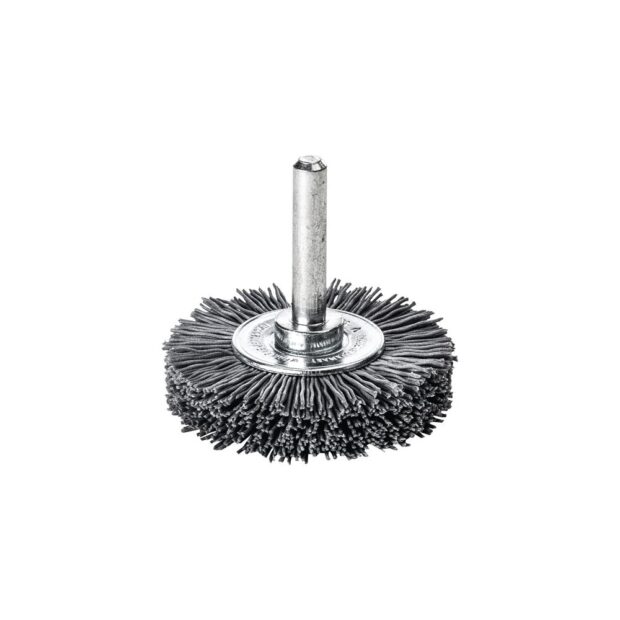 LESSMANN Round brush  dm 50 mm shank 6 mm SiC abrasive filaments gran. 320 10 mm 15000 min-¹