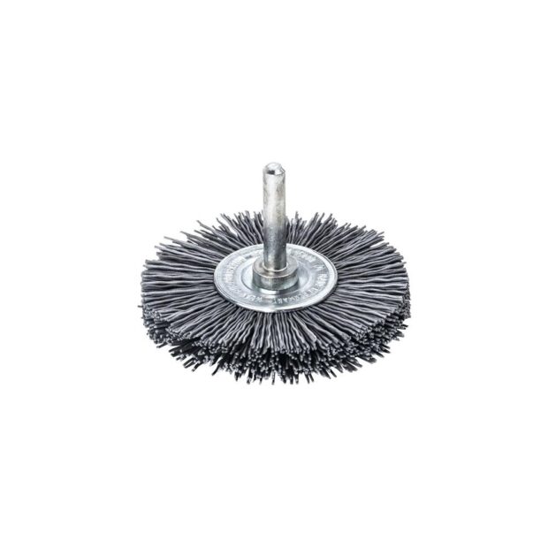 LESSMANN Round brush  dm 70 mm shank 6 mm SiC abrasive filaments gran. 320 12 mm 15000 min-¹