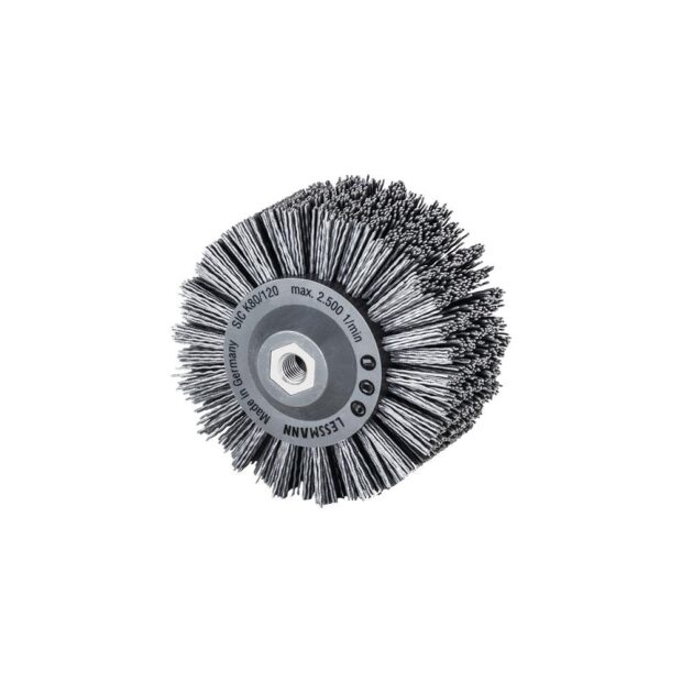 LESSMANN Round brush  dm 140 mm M14 SiC abrasive filaments gran. 80 60 mm 2500 min-¹