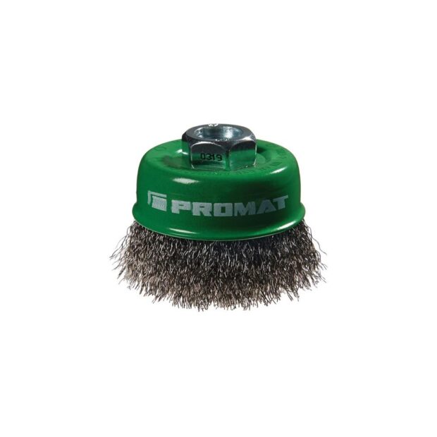 PROMAT Wire cup brush  dm 80 mm wire thickness 0.3 mm VA 8500 min-¹