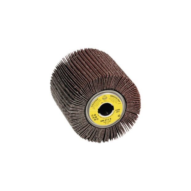 KLINGSPOR Calender roller SM 611 S 120 brown dm100xW100mm 19 mm