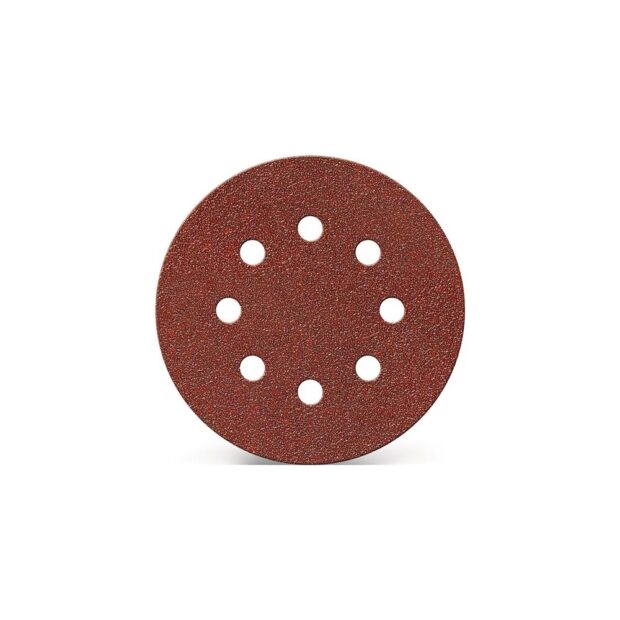 PROMAT Adhesive grinding disc  GLS 5 125 mm granulation 80 for wood / metal corundum no. of holes 8