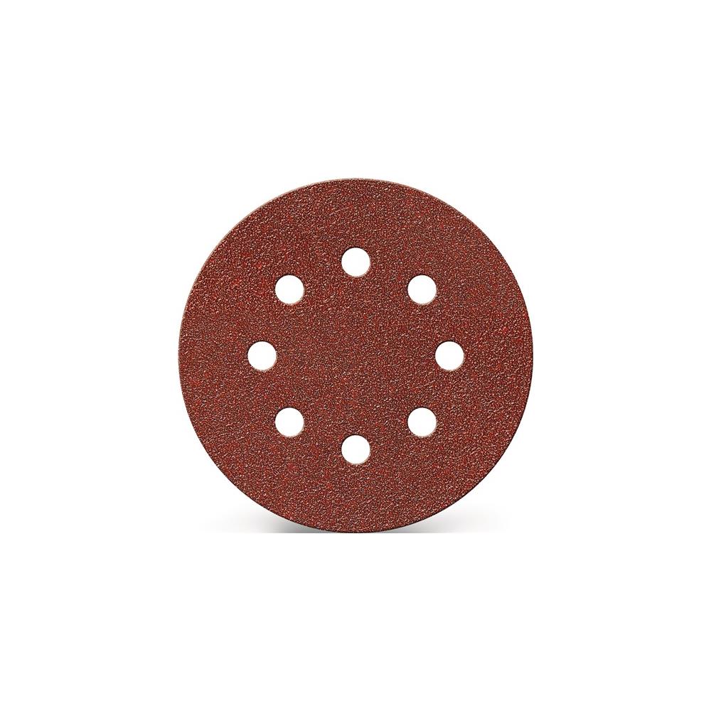 PROMAT Adhesive grinding disc GLS 5 125 mm granulation 180 for wood / metal corundum no. of holes 8