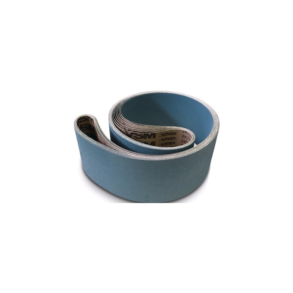 VSM Sanding belt ZK713X L 1000 mm width 100 mm granulation 60 for steel/stainless steel/NF metals zirconium corundum