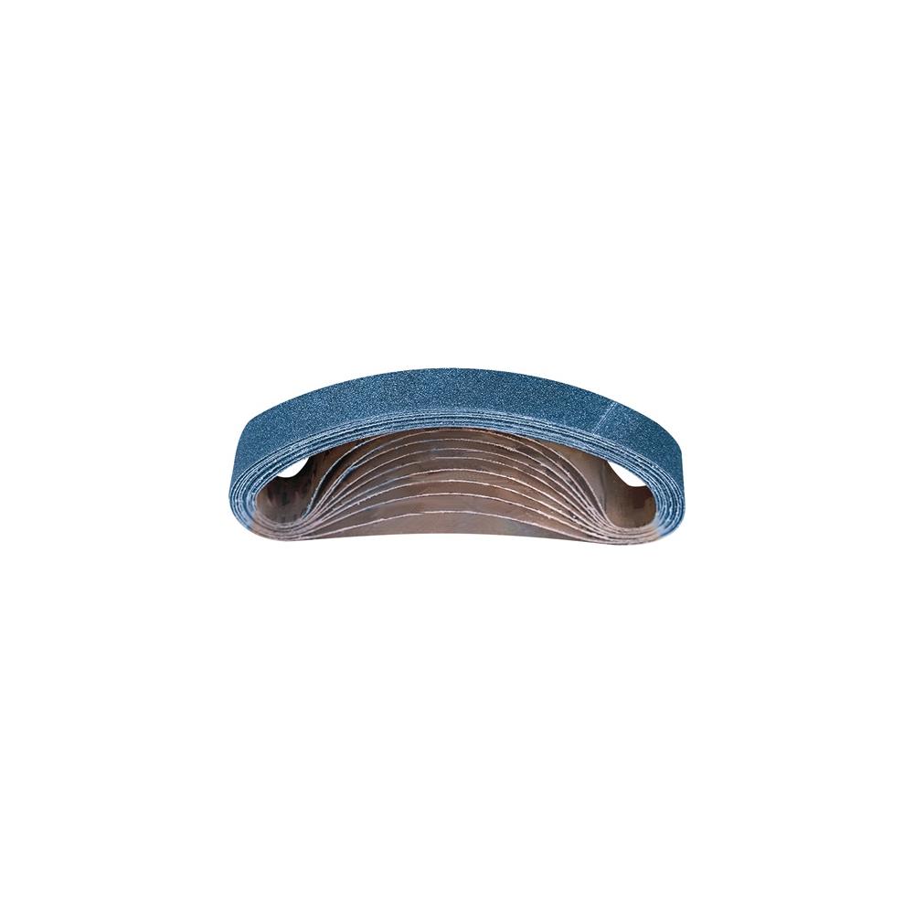 PROMAT Sanding belt L 457 mm width 13 mm granulation 80 for stainless steel zirconium corundum