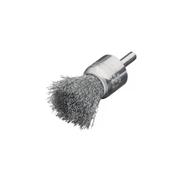 LESSMANN End brush  dm 23 mm shank 6 mm wire thick. 0.3 mm steel 18000 min-¹