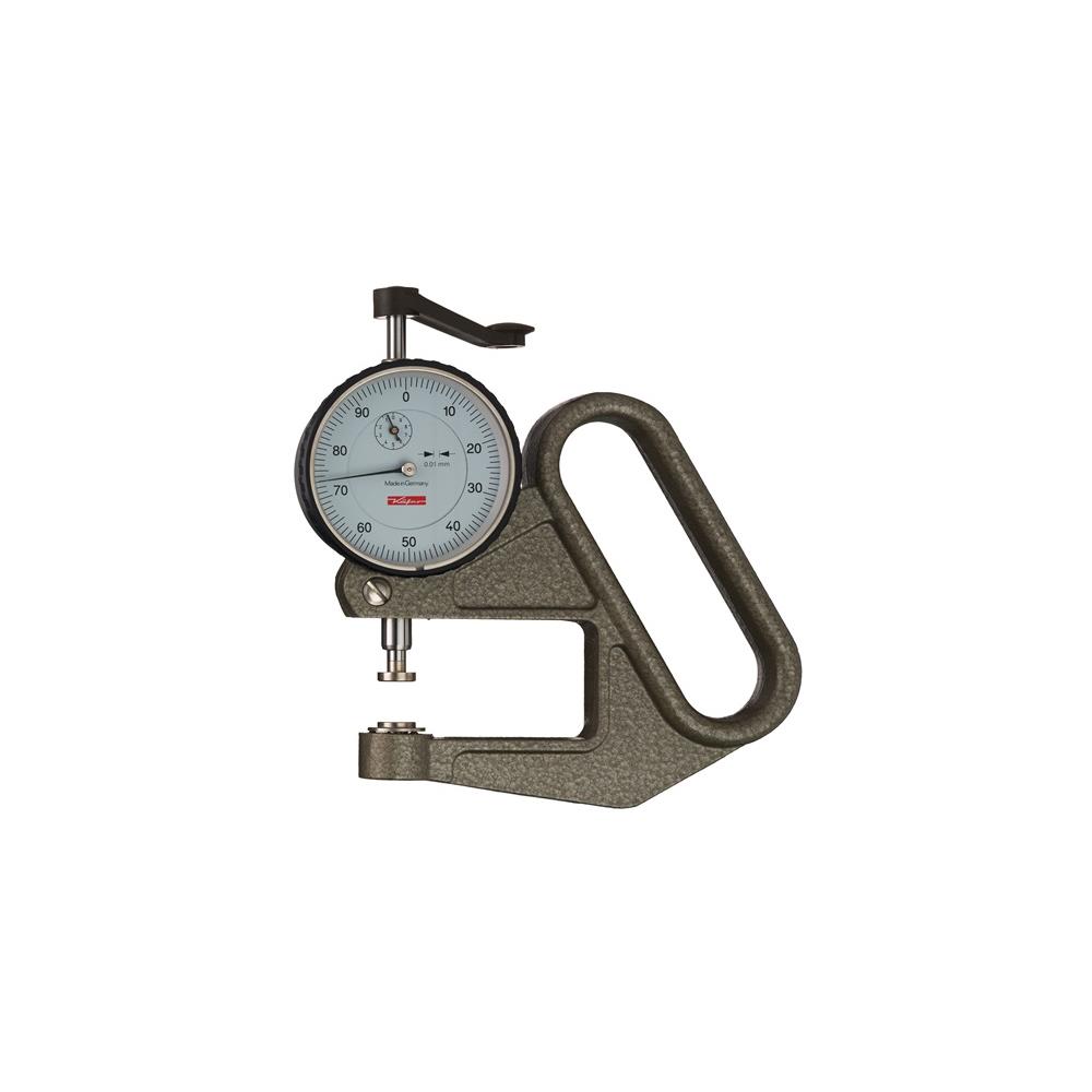 KÄFER Thickness measuring gauge J 50 0-10 mm readout 0.01 mm flat 10 = c mm with factory calibration