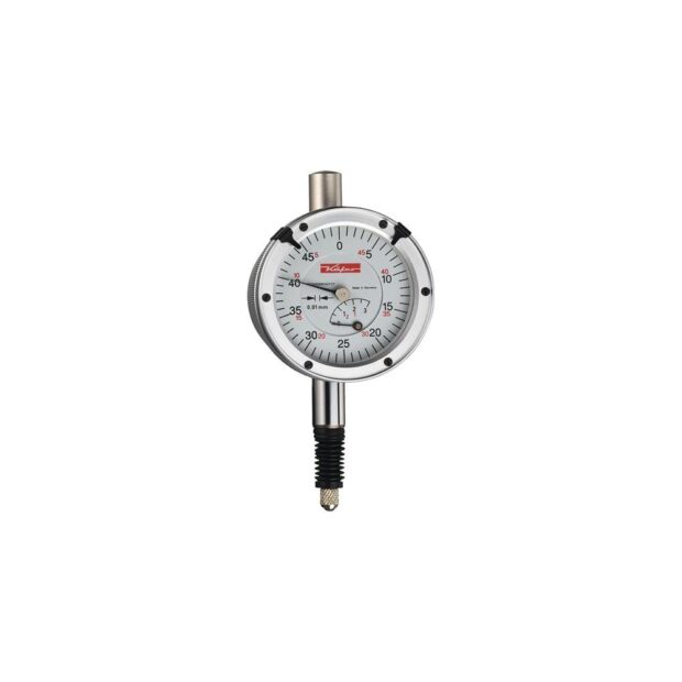 KÄFER Dial gauge KM4 AF 3 mm readout 0.01 mm with impact protection with factory calibration