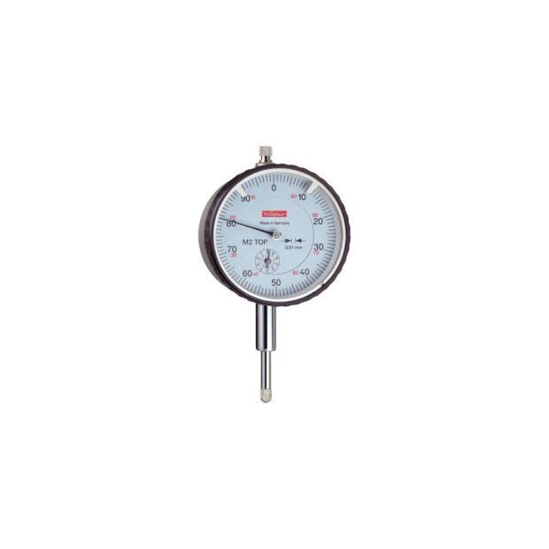 KÄFER Dial gauge M2 Top S 10 mm readout 0.01 mm with impact protection