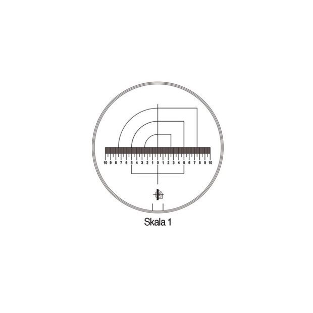 SCHWEIZER Measuring scale Tech-Line scale diameter 25/2.5 mm dual scale 1-standard