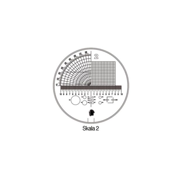 SCHWEIZER Desk magnifier Tech-Line magnification 8x VARIO scale 1, 2, 3, 4, 5 - Image 3