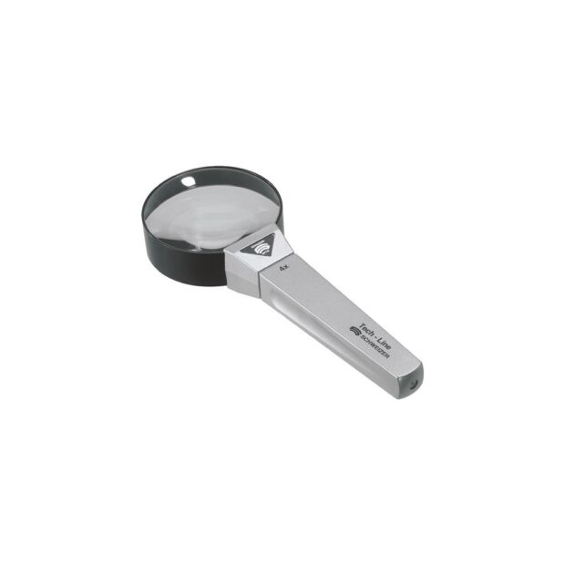 SCHWEIZER Hand-held magnifying glass Tech-Line magnification 4x  lens diameter 65 mm