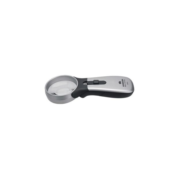 SCHWEIZER Hand magnifier with light Tech-Line CLASSIC magnification 4x LED lens diameter 55.0 mm