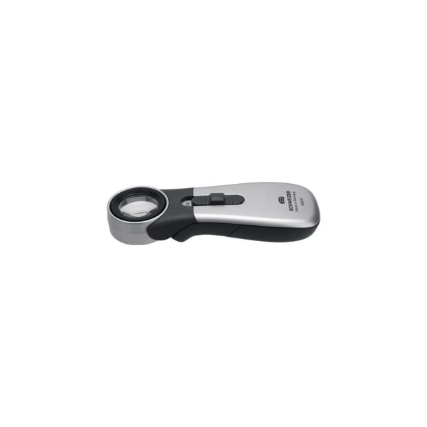 SCHWEIZER Hand magnifier with light Tech-Line CLASSIC magnification 8x LED lens diameter 30.0 mm