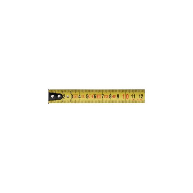 PROMAT Pocket retracting tape measure  length 5 m width 19 cm mm/cm EG II plastic chrome plastic chrome - Image 2