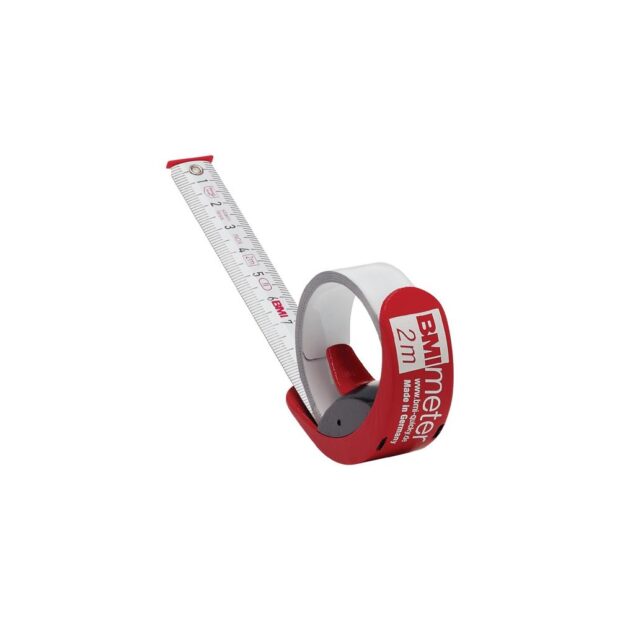 BMI Pocket retracting tape measure BMImeter length 3 m width 16 cm mm/cm EG II plastic ruler function Plastic Ruler function