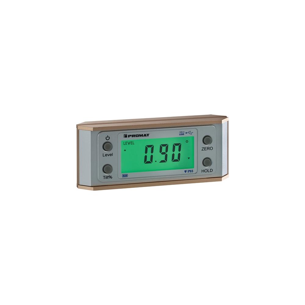 PROMAT Digital protractor 0-90 deg digital readout 0.05 deg
