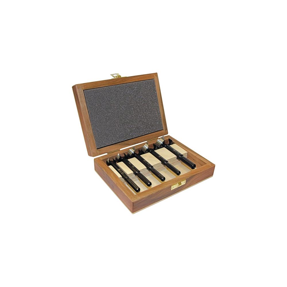 FISCH-TOOLS Forstner bit set BLACK SHARK PRO 5-part dm 15, 20, 25, 30, 35 mm