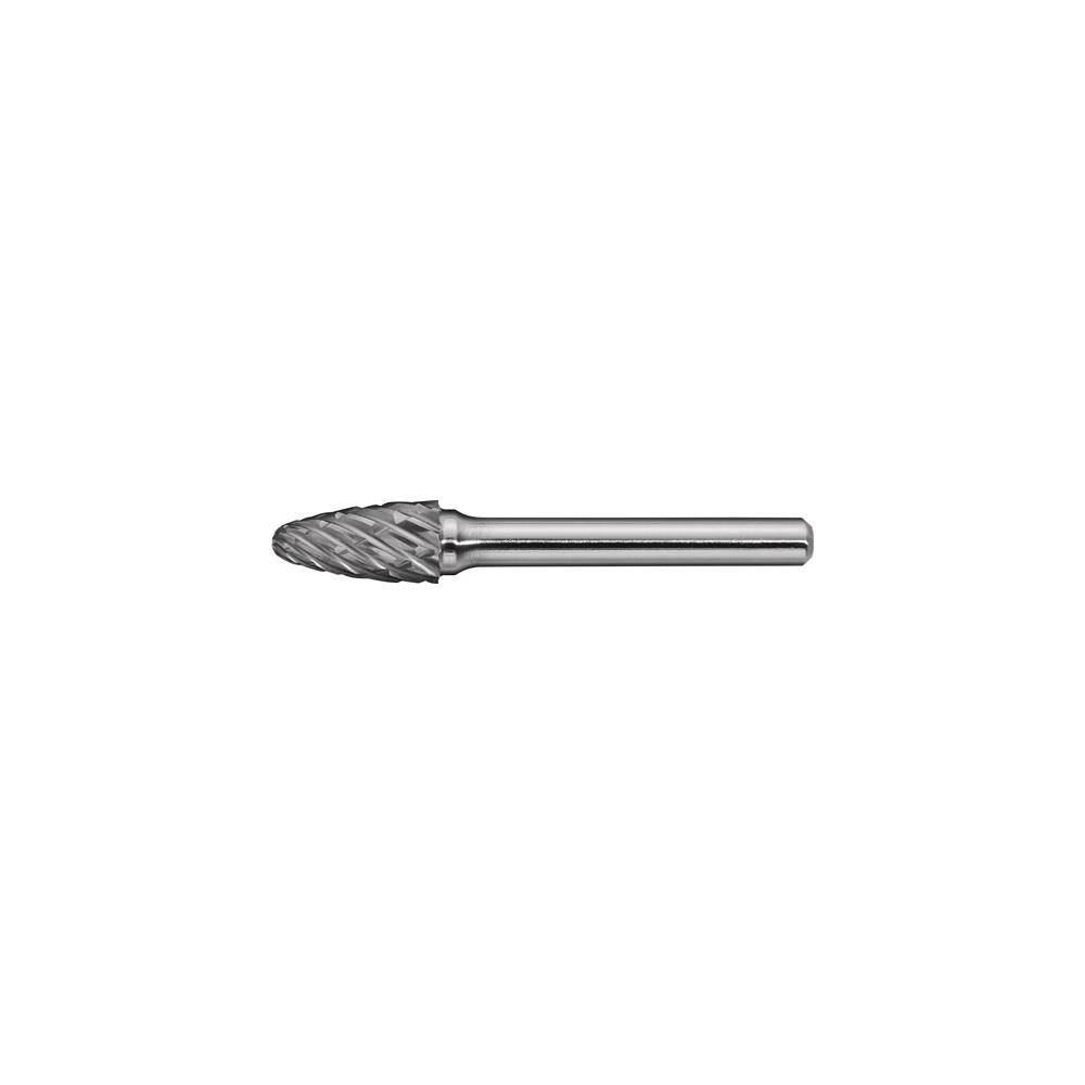 PROMAT Milling pin RBF special steel dm 10 mm head length 20 mm shank dm 6 mm carbide cross serration