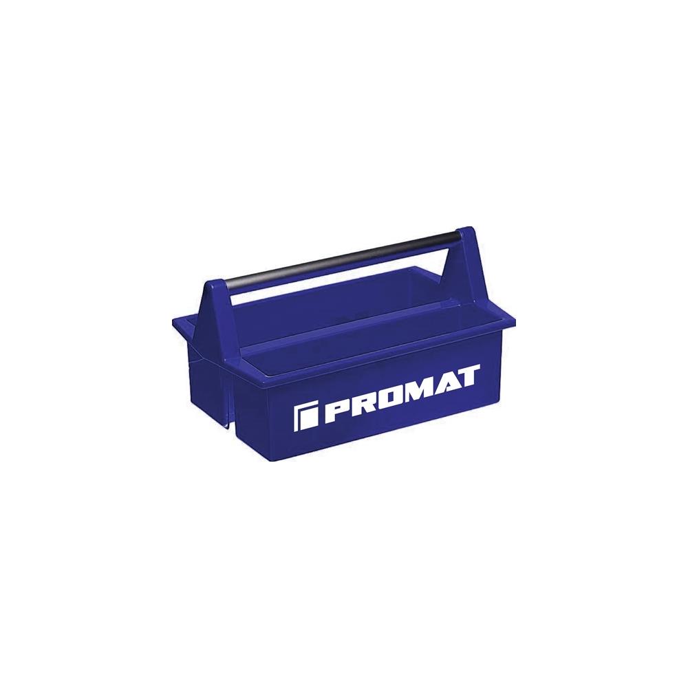 PROMAT Portable tool box LxW420xH120 mm 2 compartments plastic