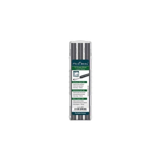 PICA Lead set Pica BIG-Dry 12x graphite 10H stone and concrete