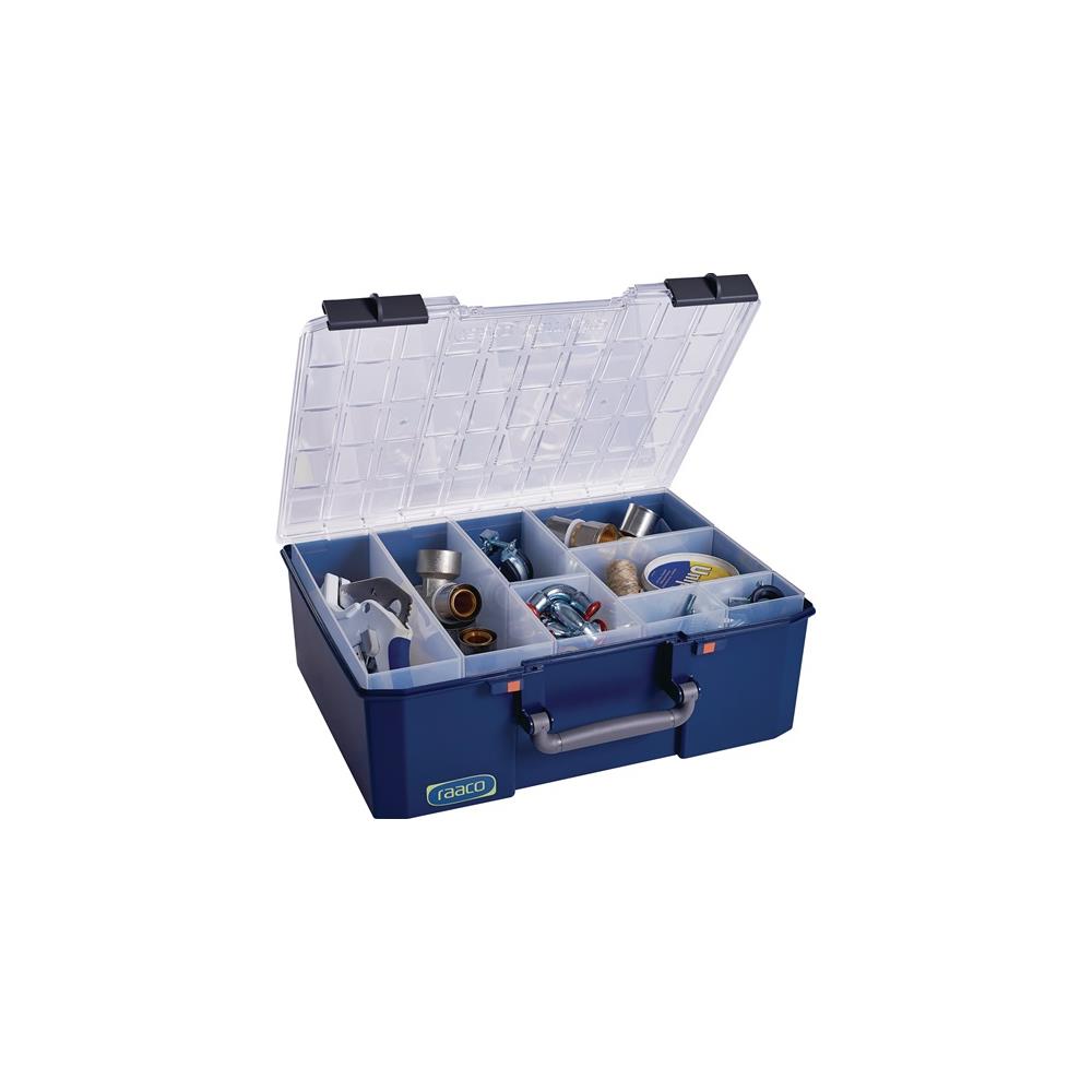 RAACO Component box CarryLite 150 W413xD330xH147 mm 8 compartments blue