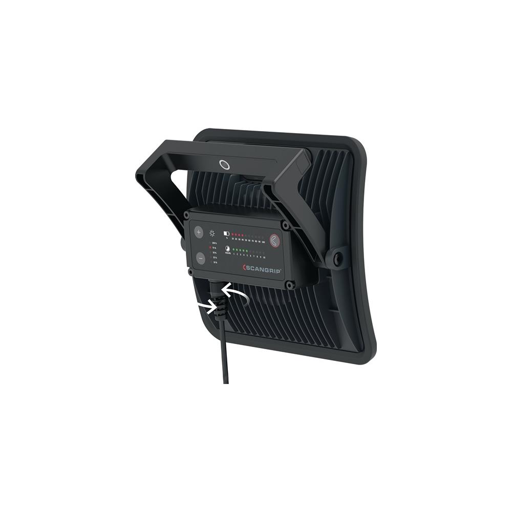 SCANGRIP LED spotlight NOVA 29 W 400-4000 lm 5 m H05RN-F 2x0.75 mm² Li-ion 4400 mAh 11.1 V IP67 - Image 4