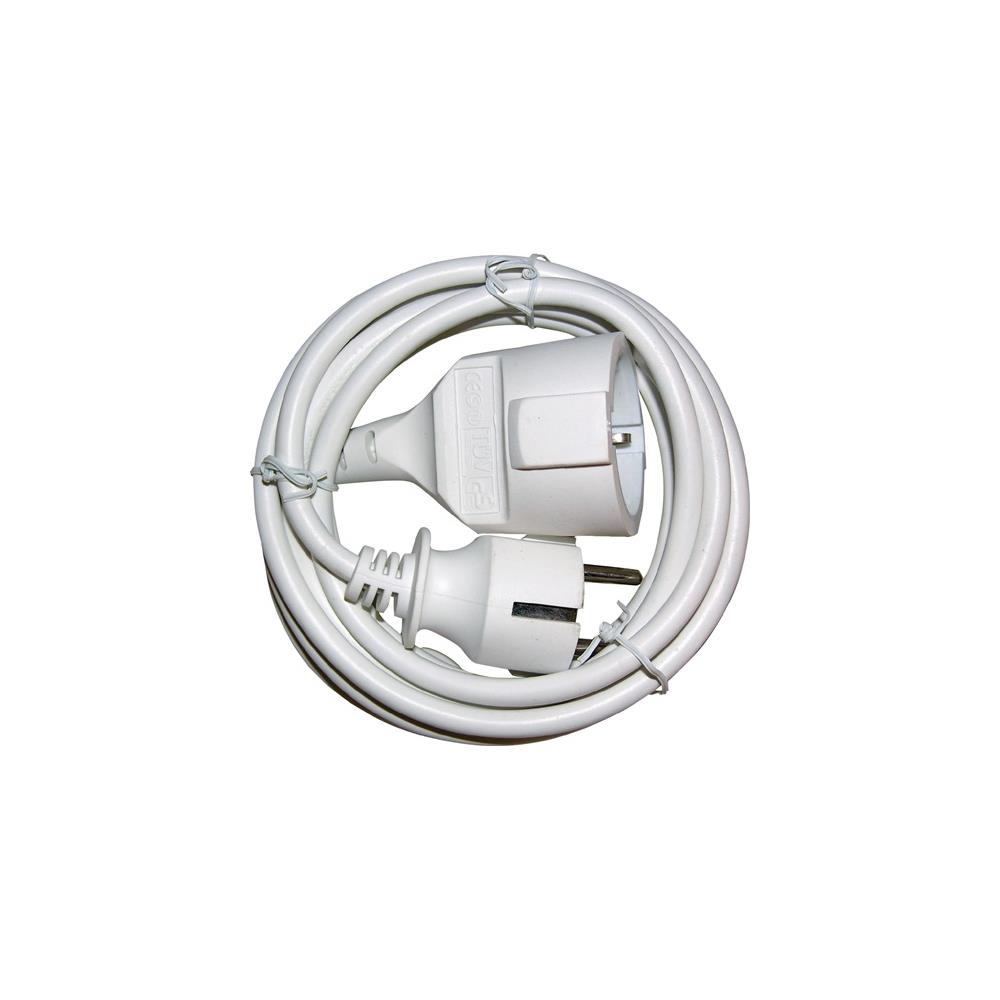 Extension lead with earthing contact 16 A 250 V 3 x 1.5 mm² 5 m H05VV-F white