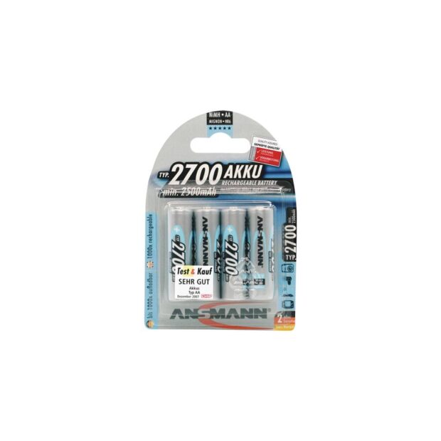 ANSMANN Battery cell  1.2 V 2700 mAh R6-AA battery HR6 4