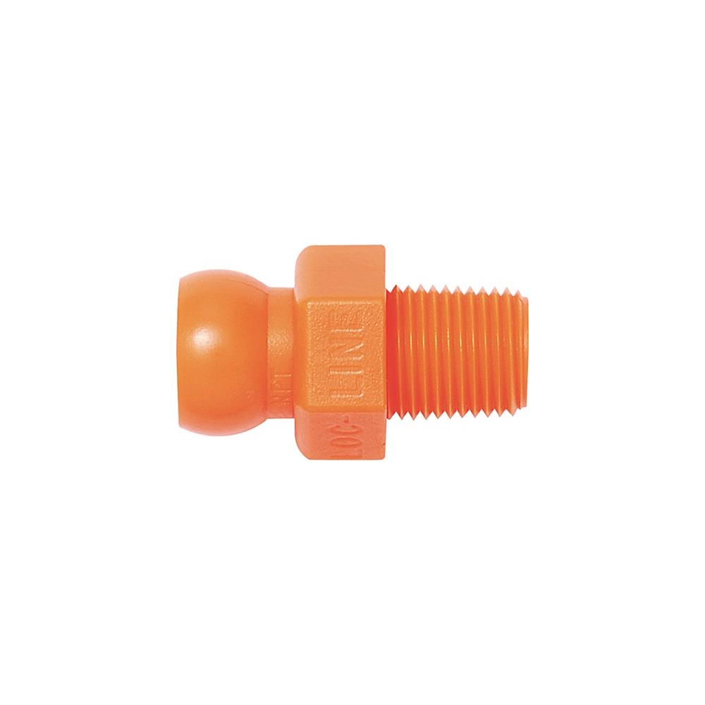 LOC-LINE Threaded nipple size 1/4 inch NPT R 1/8