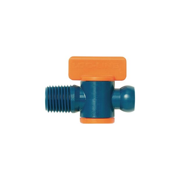 LOC-LINE Stop valve  size 1/4 inch with external thread