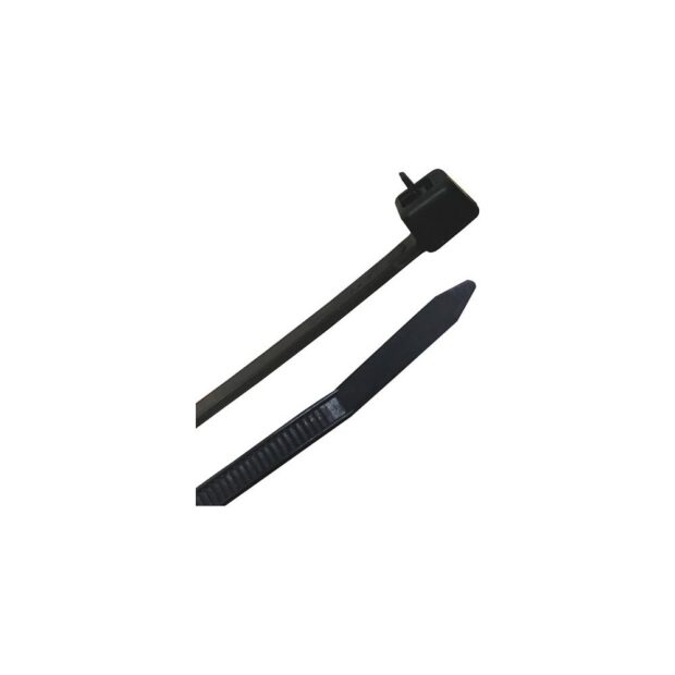 Cable tie  length 100 mm width 3.6 mm polyamide 6.6 black - Image 3