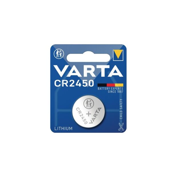 VARTA Button battery Electronics 3 V 570 mAh CR2450 24.5 x 5 mm