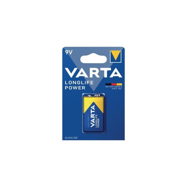 VARTA Battery Longlife Power 9 V 6LP3146-E Block 580 mAh 6LP3146 4922