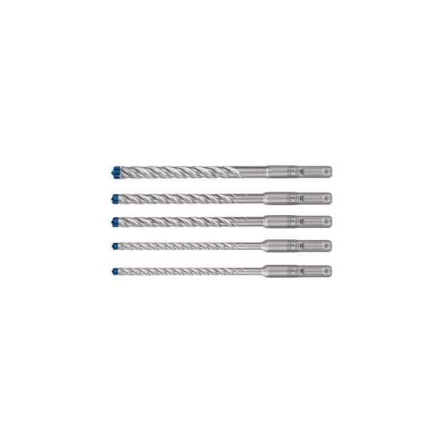 BOSCH Hammer drill bit set Expert SDS plus-7X 5-part SDS Plus plastic case with euro hole - Image 2