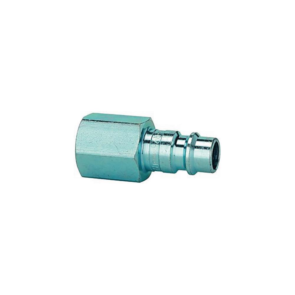 RIEGLER Push-fit nipple steel galvanised plug DN 7.2-7.8 internal thread G 1/4 inch AF 17 mm