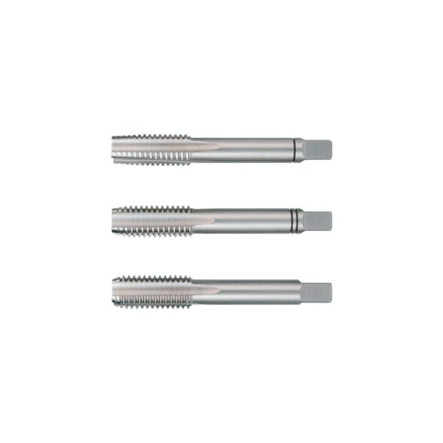 RUKO Set of hand taps DIN 352 3-part M 20x pitch 2.5 mm HSS bright, straight, grooved roughing/second/bottom. tap tol. ISO26H