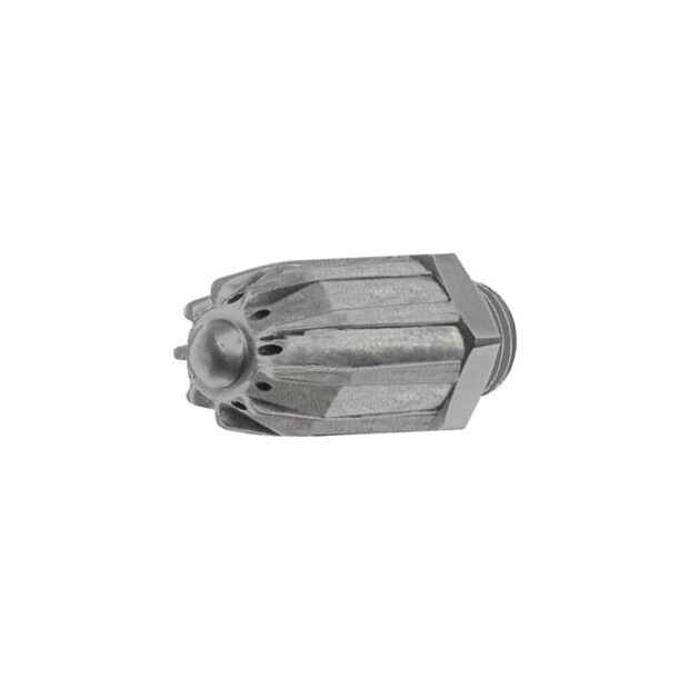 RIEGLER Round nozzle Serie 22 external thread die cast zinc length 46 mm external diameter 17 mm