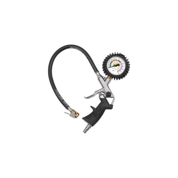 RIEGLER Hand tyre inflator pressure gauge standard design uncalibrated, with temporary plug DN 7.2