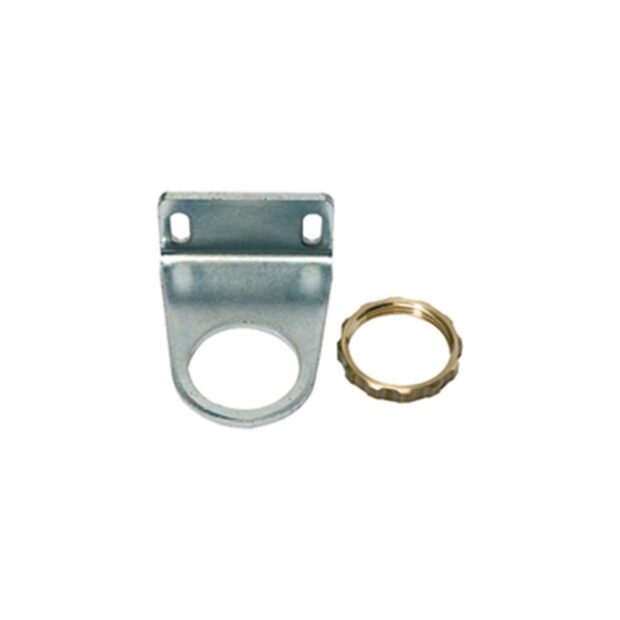 RIEGLER Retaining bracket MULTIFIX / MULTIFIX mini suit. f. BG 0, BG 1, G 1/8, G 1/4 w. nut M30x1.5