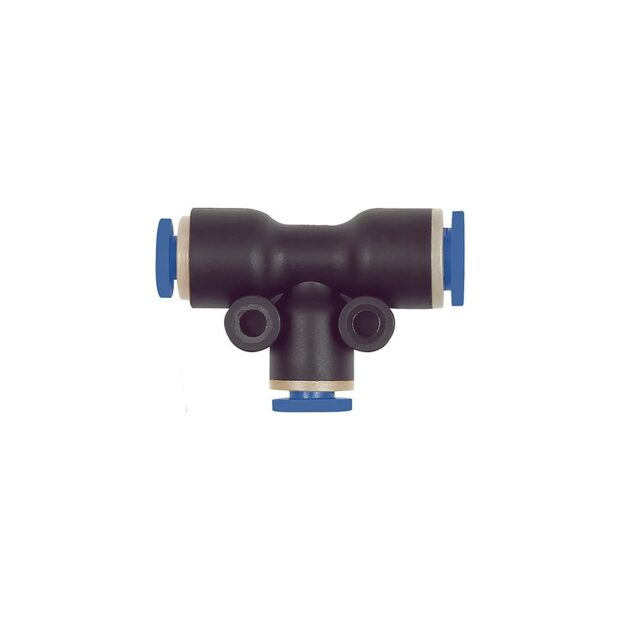 RIEGLER T-push-in connection blue series 2 x 10 / 1 x 8 mm  L1 27.9 mm