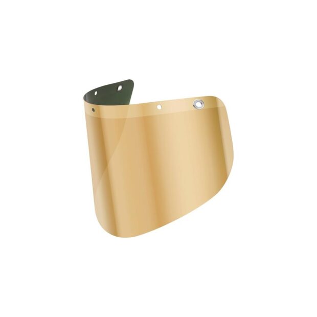 UHLEN Visor  clear, gold metallised finish polycarbonate EN 166 EN 167 EN 168 EN 171