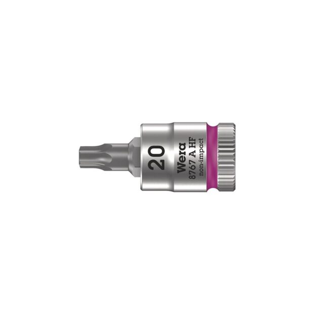 WERA Socket bit 8767 A HF TORX® 1/4 inch T20 length 28 mm