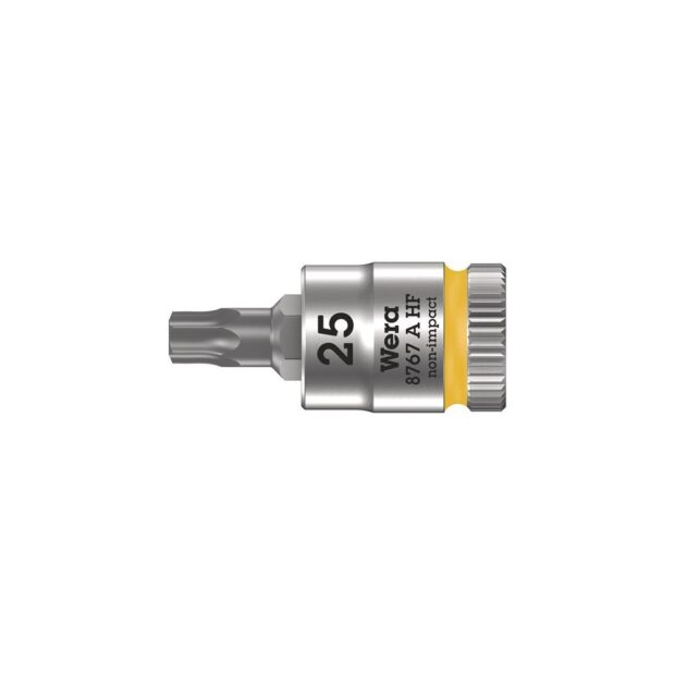 WERA Socket bit 8767 A HF TORX® 1/4 inch T25 length 28 mm