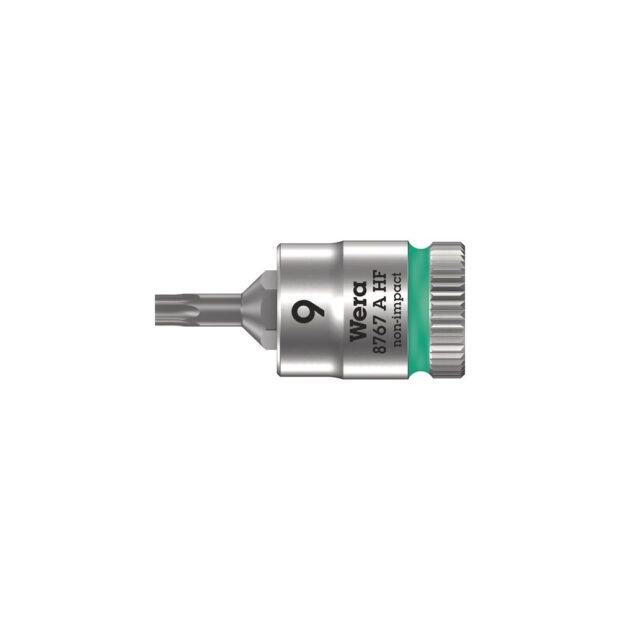 WERA Socket bit 8767 A HF TORX® 1/4 inch T9 length 28 mm