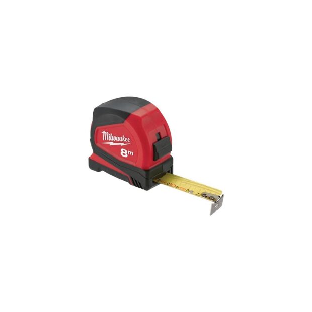 MILWAUKEE Pocket retracting tape measure Pro-Compact length 8 m width 25 mm EG II non-magnetic Non-magnetic