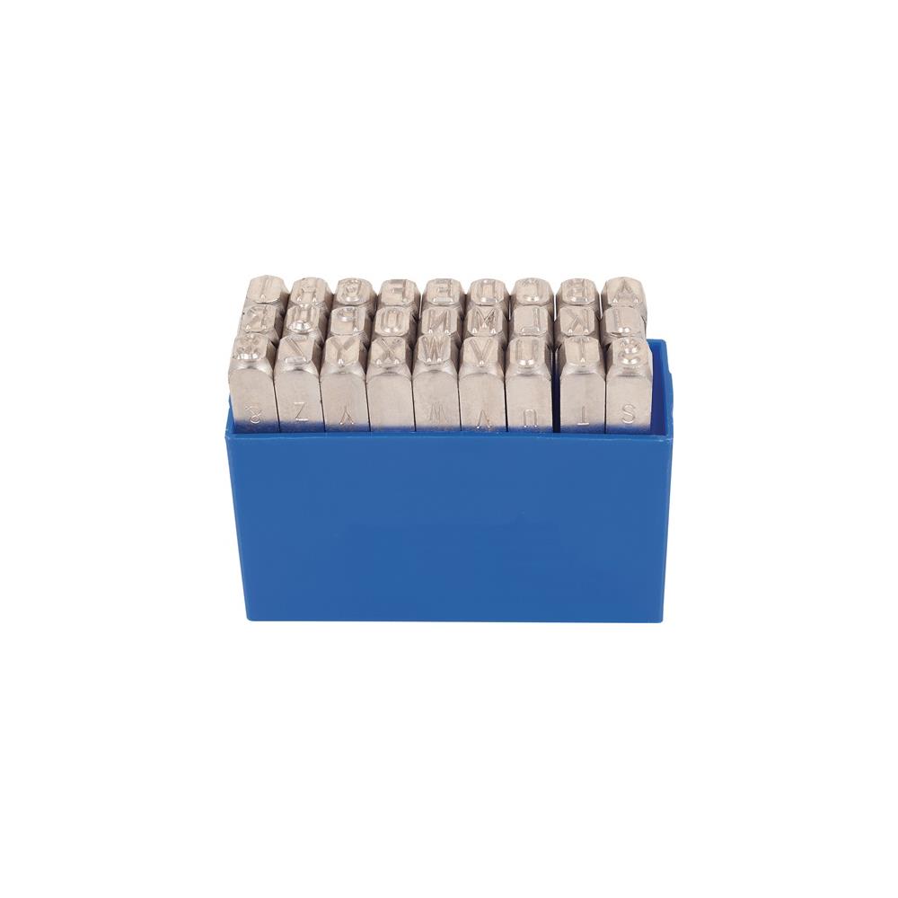 KUKKO Letter punch set 331 27-part capital letters A-Z character height 12 mm in plastic box